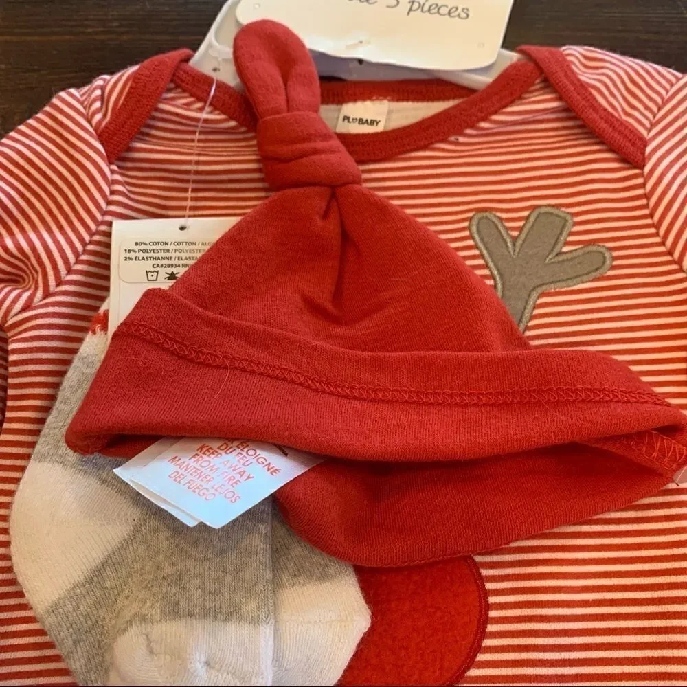PL Baby Three Piece Holiday Set Size 3 Months